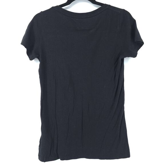 Vans off the Wall Stretch Black Skater Essential Classic Emblem Logo Graphic-T M - Picture 6 of 9